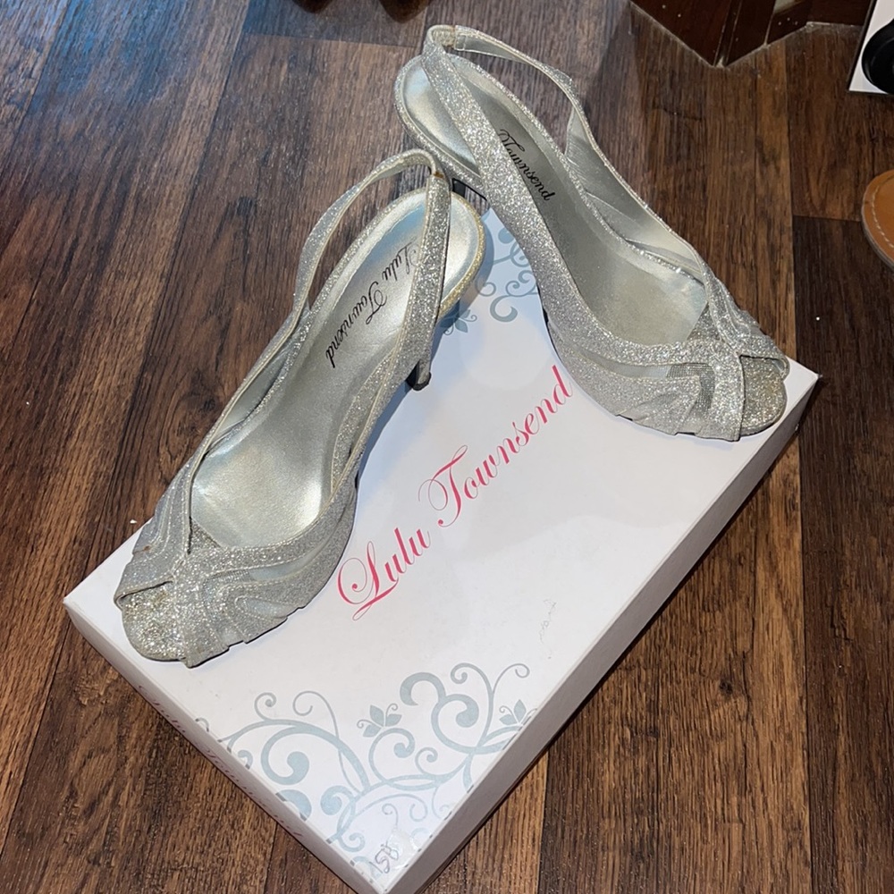 Silver Sparkly Heels